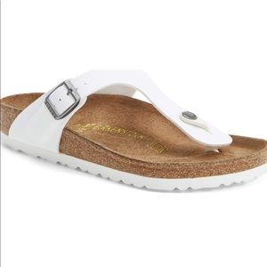 Practically new, worn once, white Birkenstocks✨
